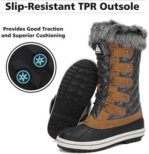 Botas de Nieve hasta la Rodilla para Mujer <span class=keywords><strong>Mishansha</strong></span>, Impermeables, con Entresuela de EVA, Térmicas, con Forro de Algodón para el Invierno - Product Image 6