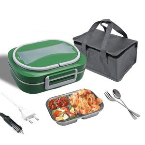 E05 Boîte à lunch chauffante électrique 60W pour adultes 1L Source d'alimentation USB Réchauffeur automatique d'aliments pour la voiture - Product Image 2