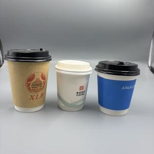 Custom Printed Logo One Time 8 Oz Coffee Paper <b>Cups</b> Single Double Wall Supplied By Factory Wholesale - Product Image 4