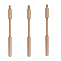 Broche de tampons de bois massif pour l'intérieur, nouveaux modèles, poste de clôture, pilier d'escalier en bois