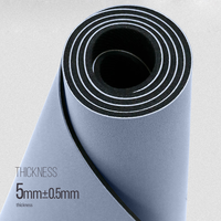 Tapis de yoga en fibre de coco naturelle PU antidérapant, écologique, rectangulaire, imprimé, avec logo personnalisé, pour Pilates, gym à domicile, fitness, entraînement, coussinets OEM – Grande Vente