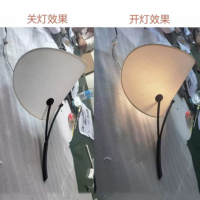 Lampe murale douce en fer LED de style européen, art mural créatif pour chambre à coucher, personnalité nordique