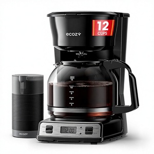 Machine à café programmable ecozy <span class=keywords><strong>12</strong></span> tasses avec moulin à café <span class=keywords><strong>électrique</strong></span>, combo machine à café à filtre - Product Image 1