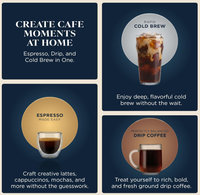 ANBOLIFE Cafetera Espresso de Calidad Profesional con Molinillo Integrado, Espumador de Leche Manos Libres para Cappuccinos y Lattes, Acero Inoxidable