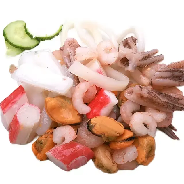 Cephalopod Mix IQF冷凍シーフード自然-バルクパッケージの保存されたボディピース直接シーフード供給-魚の種類
