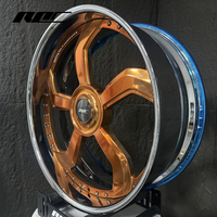 Roc Custom Rose Gold Smussato, jantes forgées en 2 parties, DUB 22 24 26 30 28 pouces, pour Cadillac Escalade, Monte Carlo SS, Benz W222