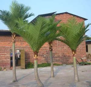 Tamaño personalizado <span class=keywords><strong>Palma</strong></span> Areca <span class=keywords><strong>Palma</strong></span> Planta artificial Diseño de lujo Alto Certificado UV Metal y plástico para la decoración del hogar y el jardín - Product Image 3