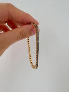 Elegante Pulsera de Cadena Cubana con Moissanita y Piedras VVS en Plata de Ley 925, Joyería Premium para Regalo - Product Image 3