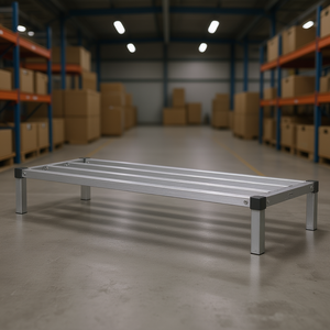 Estante de Almacenamiento de Aluminio de 48 x 20 x 8 Pulgadas, Estante Fijo para Organización de Almacenes - Product Image 2