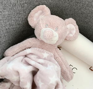 PLHMIA enfants cadeau bébé swaddle <span class=keywords><strong>couverture</strong></span> jouet ensemble de <span class=keywords><strong>marque</strong></span> de mode super doux en peluche ours en peluche <span class=keywords><strong>couverture</strong></span> de sécurité - Product Image 2