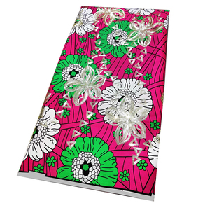 Prezzo di vendita caldo fashion design dorato africano grand wax tessuto stampato <span class=keywords><strong>100</strong></span>% cotone paillettes tessuti di cera 6 yarde per le donne vestito clo - Product Image 4