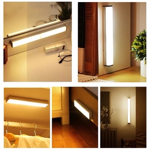 Détecteur <span class=keywords><strong>de</strong></span> <span class=keywords><strong>mouvement</strong></span> moderne sans fil LED veilleuses détecteur d'intérieur <span class=keywords><strong>lampe</strong></span> décorative murale pour chambre chambre allée éclairage décor - Product Image 2