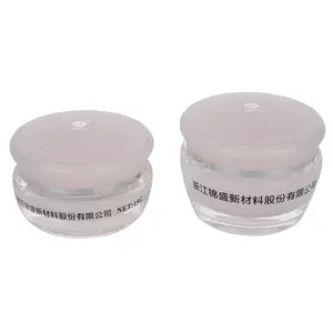 Wholesale acrylic cream jar mushroom shape plastic jar