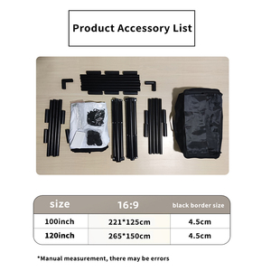 Màn hình máy chiếu bơm hơi 16:9 4k 150 inch với thiết kế tăng sàn để chiếu tối ưu - Product Image 5