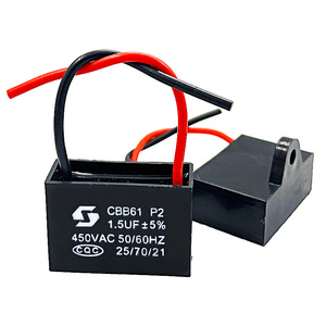 Condensateur de démarrage de ventilateur CBB61 1.2/1.5/3UF 450VAC 50/60Hz pour ventilateur de plafond et hotte aspirante - Product Image 3