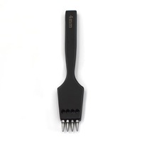 Poinçon à Cuir en Acier Inoxydable, Outil de Perforation Amovible de 3ème Génération, Kit d'Outils Manuels Professionnels pour le Travail du Cuir DIY
