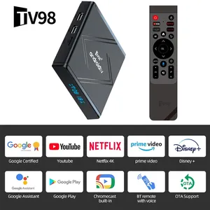 TV98 ATV PRO+ STB 8K Streaming Smarter OTT Set-top Box Premium Google Android 12 TV Box Francia Alemania <span class=keywords><strong>España</strong></span> Italia - Product Image 4