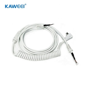 Sonda de <span class=keywords><strong>pie</strong></span> redonda personalizada ángulo recto Mini5P a MX1.25 3P/4P conjunto de cable de resorte para equipos médicos - Product Image 1