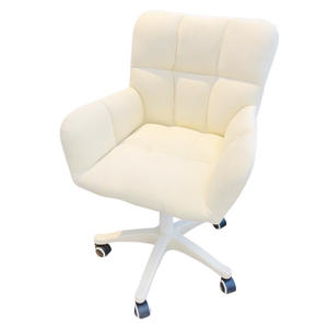 Sedia da Ufficio Girevole in Pelle PU con Braccioli, Comoda Sedia da Studio per Dormitorio, Sedia da Scrivania con Schienale Regolabile per Camera da Letto - Product Image 4