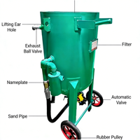 Sablage de précision haute efficacité pour gravure sur granit, œuvres d'art en pierre complexes, sablage humide contrôlé, puissance 22 kW, garantie 1 an