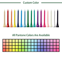 OEM&ODM Tees de golf en bois durables et colorés, écologiques, emballage personnalisé, prix direct usine, vente en gros, support 54mm