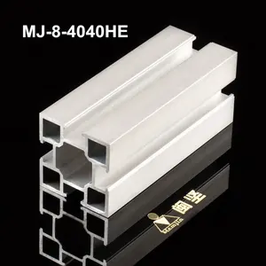 Industrial Aluminum Profiles In Stock 4040HE National Standard 40x40 Mm Aluminium Extruded Profile