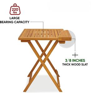 Ensemble <span class=keywords><strong>de</strong></span> trois pièces pour <span class=keywords><strong>terrasse</strong></span> et <span class=keywords><strong>petite</strong></span> taverne : chaise <span class=keywords><strong>pliante</strong></span> en bois d'extérieur et <span class=keywords><strong>table</strong></span> <span class=keywords><strong>pliante</strong></span> à forte capacité <span class=keywords><strong>de</strong></span> charge - Product Image 3