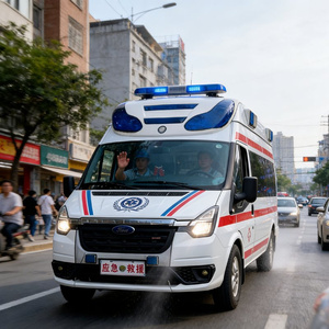 Nouvelle <span class=keywords><strong>ambulance</strong></span> de secours manuelle diesel Ford avec kits médicaux complets pour le transport d'urgence des patients - Product Image 1