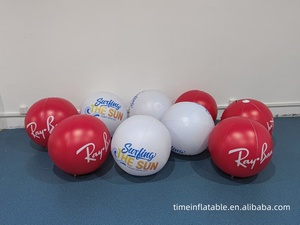 2m 3M Bola roja inflable personalizada con logotipo Gigante PVC Impermeable Publicidad al aire libre Globo inflable - Product Image 5