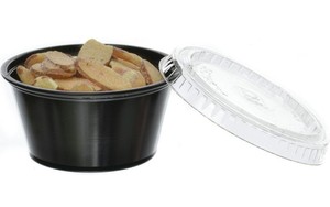 Gobelets à dessert jetables sans BPA, transparents, en plastique PP, ronds, pour échantillons, 2 oz, avec couvercle - Product Image 3