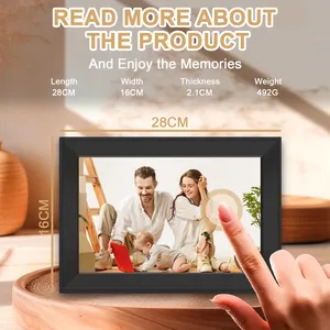 Cadre photo numérique 101 pouces 32 Go WiFi Écran tactile avec rotation automatique vidéo/musique Partage de photos via l'application UHale Cadeau de Noël - Product Image 6