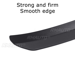 100cm Universal Roof Spoiler Car-Styling ABS <b>Black</b> Spoilers P-Style Tail Spoiler DIY Refit Spoiler Rear <b>Wing</b> Lip Trim Sticker - Product Image 5