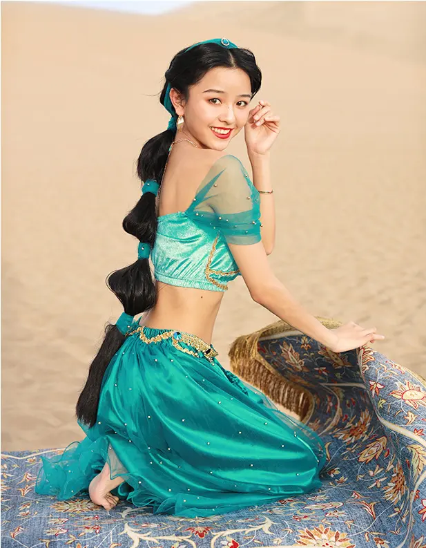 Hot blue Professional Performance Wear Dancing Costumes for Belly Dance wear