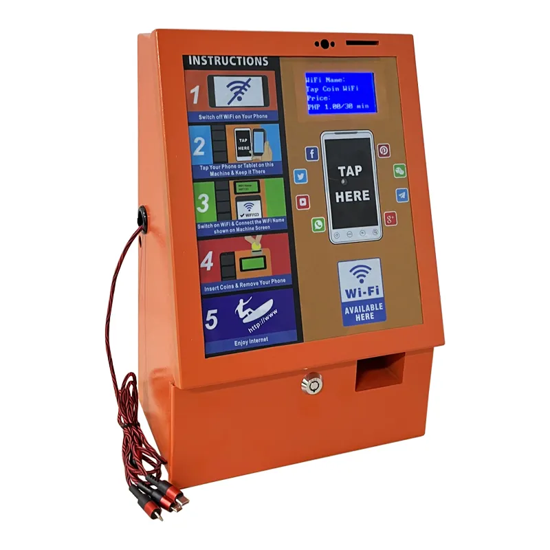 Wall Mounted Coin Operated Charging Mobile Phone Machine Vending