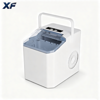 Machine à glaçons portable XF pour comptoir, mini-machine à glaçons avec une capacité de 1,5 kg, compatible 110V/220V, garantie 1 an pour un usage domestique