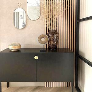 Panneaux acoustiques modernes en noyer noir et chêne Akupanel pour hôtel, salon, chambre à coucher, appartement avec solution de conception graphique - Product Image 3