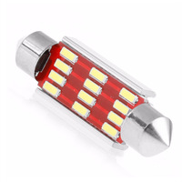 Luces LED TCYATO para Motocicleta, Nueva Luz de Lectura LED Automotriz de Doble Punta, Decodifica Canbus, 36MM 4014 12SMD, Luz para Matrícula