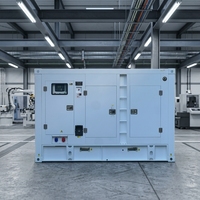 Generador Diésel Súper Silencioso Ricardo de 120 kW 150 kVA, Trifásico, con Arranque Automático ATS, Refrigerado por Agua, para Uso Doméstico y Comercial, de Respaldo