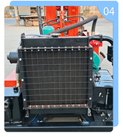Plateforme de forage de puits d'eau JWS-230 pour l'Afrique du Sud, profondeur 150m/200m, pompe à boue intégrée
