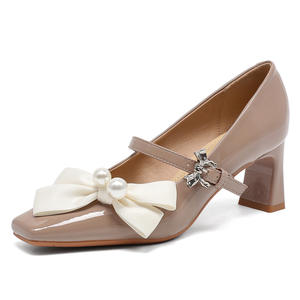 Bows <b>Closed</b> <b>Toe</b> High Heel Shoes Sexy Cute <b>Summer</b>/Winter Banquet Shoes Timeless Fashion Party Wear - Product Image 6