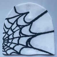 Topi rajutan jacquard motif jaring laba-laba unisex pria, logo custom, hangat, cocok untuk aktivitas luar ruangan, gaya jalanan, dewasa
