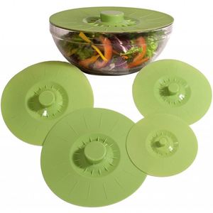 Tapas de Silicona para Tazones, Libres de BPA, Ecológicas, Aptas para Microondas, Reutilizables, con Sellado por Succión, para Tazones, Ollas, Tazas y Utensilios de Cocina - Product Image 1