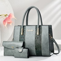 Nouveau Sac Fourre-Tout Carré pour Femme, Tendance et Élégant, Motif Texturé Patchwork Effet Pierre, Color-Block, Fermeture Éclair, en Polyester