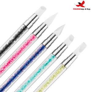 Juego de Herramientas para Uñas de Bajo Precio: Pincel de Silicona, Cuchara de Cuarzo, Limpiador de Cutículas de Cerámica, Empujador de Cutículas de Piedra - Product Image 3