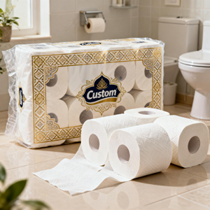 <span class=keywords><strong>Papier</strong></span> <span class=keywords><strong>toilette</strong></span> jetable écologique en <span class=keywords><strong>rouleau</strong></span> jumbo 3 plis doux, respectueux de la peau, sans peluches, pour la maison, l'hôtel, le bureau, usage quotidien - Product Image 1