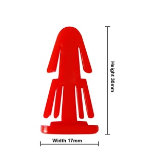 Tapa de seguridad de plástico roja para tambor de papel de fibra CH, herramienta crimpadora de tapas fijas de 2.7mm de grosor - Product Image 2