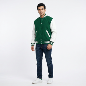 Chaquetas Bomber de Satén con Logotipo Personalizado para Hombre y Mujer, Tallas Grandes, Chaquetas Varsity de Invierno, Chaquetas Letterman, 280 g/m², Lana Teñida Fina - Product Image 1