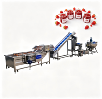 Industriële fruitjamverwerkingslijn met servoaangedreven vul-, kook-, meng- en verzegelmachine voor fabrieken