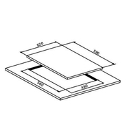 Cuisinière électrique 30cm/11.8 pouces, contrôle tactile avant, 2 zones flexibles, plaque de cuisson à induction