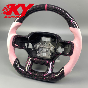 พวงมาลัยคาร์บอนไฟเบอร์แบบกำหนดเองสำหรับ Ford Raptor F150 XLT F250 F350 Lobo Tremor Raptor R STX Rattler Limited SuperCrew F450 - Product Image 3